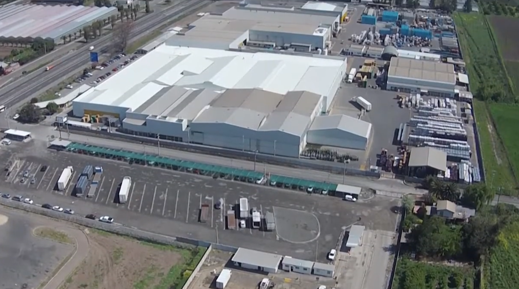 Vista aérea de las instalaciones de packing de Propal